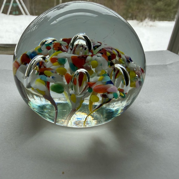 Colorful Glass Paperweight - Picture 2 of 9